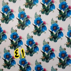  تصویر کد ۴۱ ترنسفر سرد گل آبی پنبه دانه