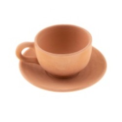 تصویر کد ۶۶۳ فنجان و نلبکی چای خوری طرح فخار